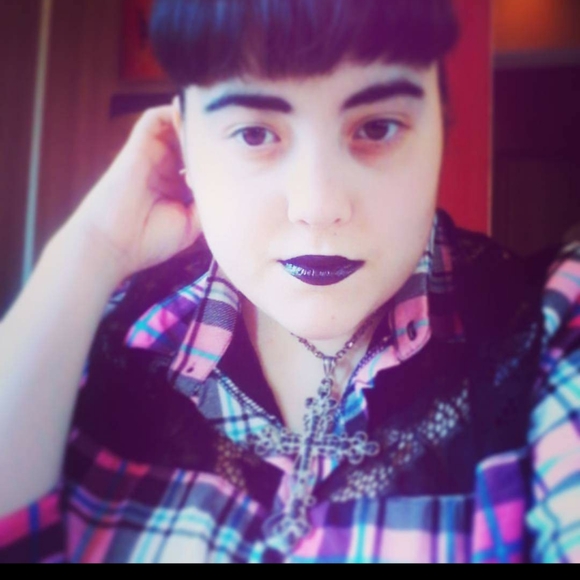 EYE CANDY! β€ Flannel Pink Top button down 2Xl - Picture 7 of 14